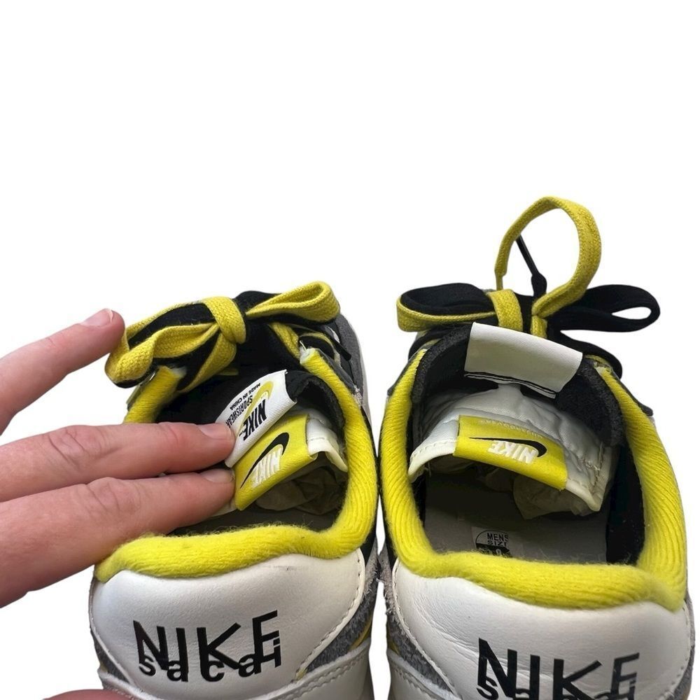 Nike sz 8 EU 41 LD Waffle Sacai x Undercover Black Bright Citron DJ4877 001 - Picture 12 of 16